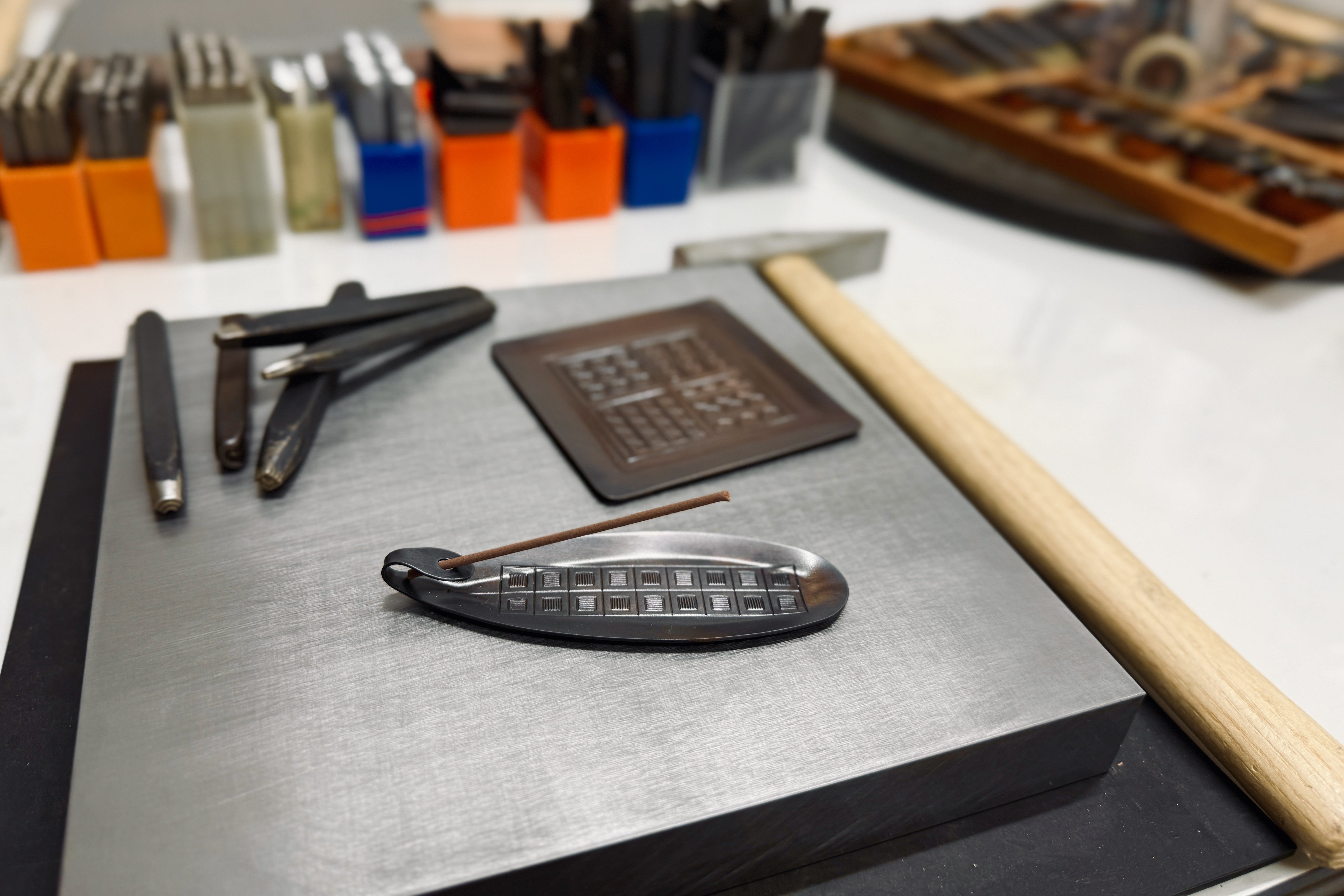 【Wayuan和悠庵】歴史ある名古屋で彫金体験 ≫香皿・香立て(銅製)