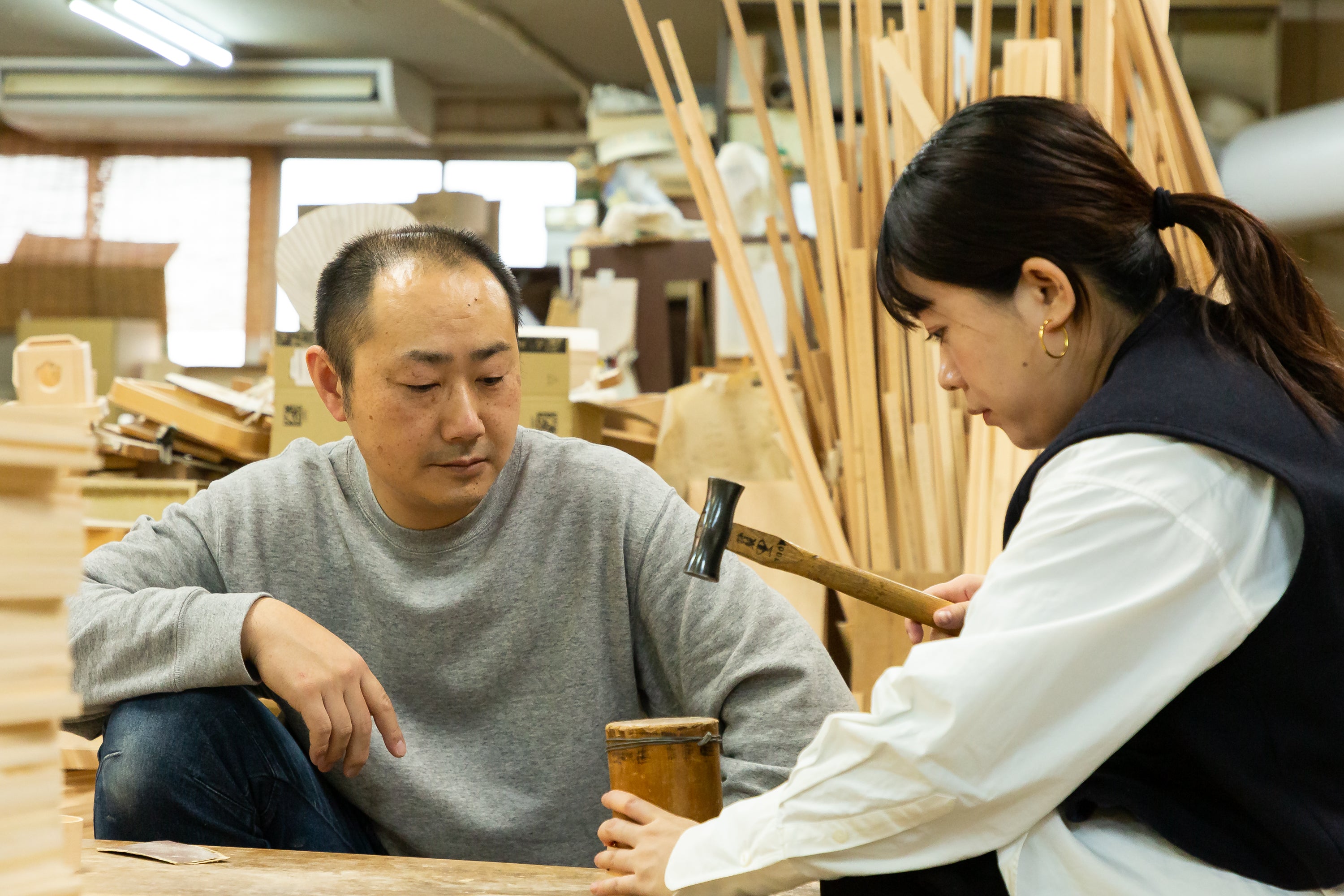 【岩田三宝製作所】木と向き合う静かな時間、柄杓製作ワークショップ。